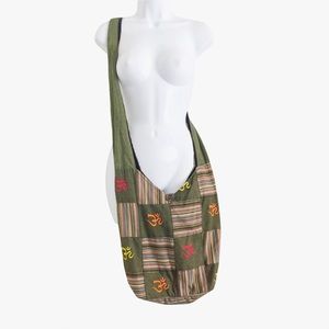 Roots of Tibet Fabric Crossbody Sling Bag